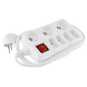 RS PRO 1.5 m 7 Socket USB Type C European Socket Type F German Schuko Extension Lead Power Strip 250V 845-6726