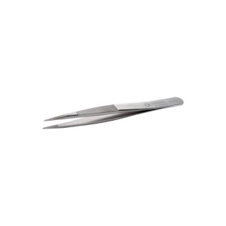 ideal-tek 120mm Stainless Steel Serrated Tweezer 00D.SA.0