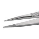 ideal-tek 120mm Stainless Steel Serrated Tweezer 00D.SA.0