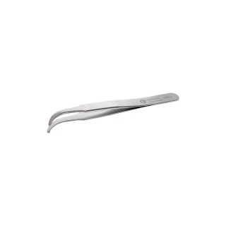 ideal-tek 120mm Stainless Steel Fine, Flat, Round, Curved Tweezer 2AB.SA.0