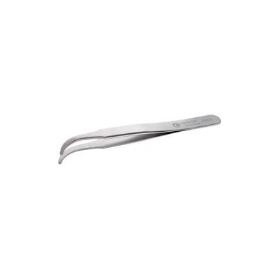 ideal-tek 120mm Stainless Steel Fine, Flat, Round, Curved Tweezer 2AB.SA.0
