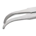 ideal-tek 120mm Stainless Steel Fine, Flat, Round, Curved Tweezer 2AB.SA.0