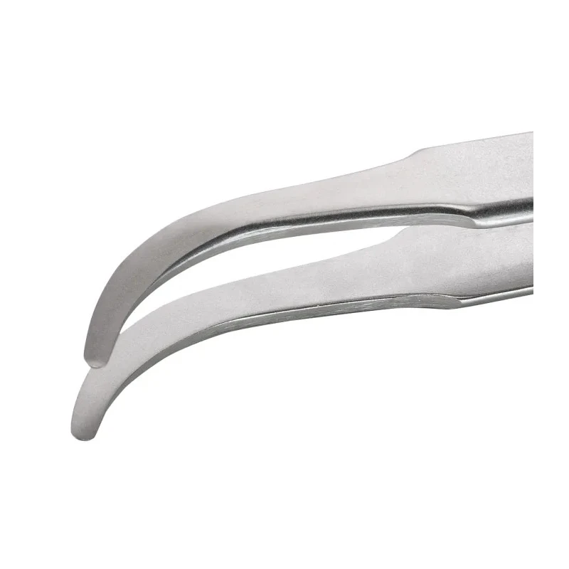 ideal-tek 120mm Stainless Steel Fine, Flat, Round, Curved Tweezer 2AB.SA.0