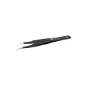 ideal-tek 115mm Stainless Steel Curved Fine ESD Safe Anti-Magnetic Tweezer 7A.SANEB
