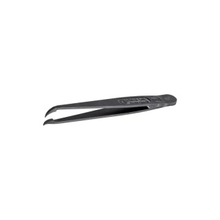 ideal-tek 115mm Plastic Carbon Fibre Fine Curved Short ESD Safe Tweezer 707A.CF