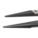 ideal-tek 130mm Polyamide 66 Carbon Fibre Flat Round ESD Safe Tweezer 2ACFR.SA.1