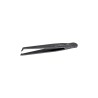 ideal-tek 115mm Carbon Fibre Plastic Very Fine Bent Short ESD Safe Tweezer 708.CF