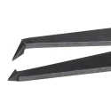 ideal-tek 115mm Carbon Fibre Plastic Very Fine Bent Short ESD Safe Tweezer 708.CF