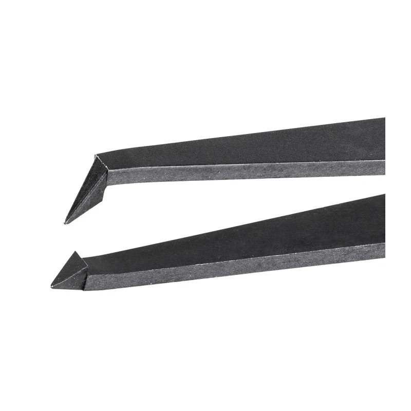 ideal-tek 115mm Carbon Fibre Plastic Very Fine Bent Short ESD Safe Tweezer 708.CF