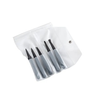 ideal-tek 165mm Carbofib ESD Safe Tweezer Set K5PICF