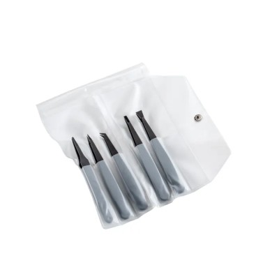 ideal-tek 165mm Carbofib ESD Safe Tweezer Set K5PICF