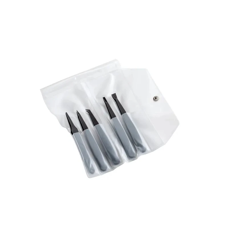 ideal-tek 165mm Carbofib ESD Safe Tweezer Set K5PICF