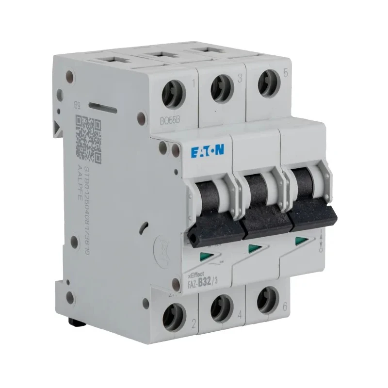 Eaton xEffect Miniature Circuit Breaker, 3-Pole, 32A, Type B, 415V AC, 10 kA Breaking Capacity 278850 FAZ-B32/3