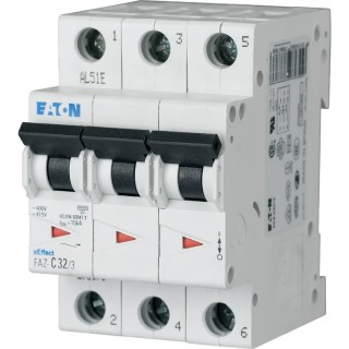 Eaton xEffect Miniature Circuit Breaker, 3-Pole, 63A, Type C, 415V AC, 10 kA Breaking Capacity 278879 FAZ-C63/3