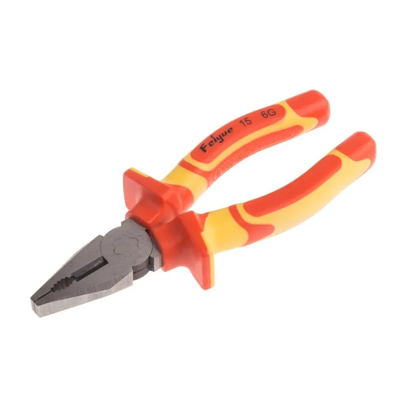 RS PRO Combination Plier 160mm Overall Insulated VDE 1000V Approved Chrome Vanadium Steel 847-3702