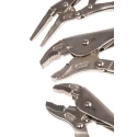 RS PRO 3-Piece Locking Plier Set Durable Chrome Vanadium Steel Construction Model 847-3762