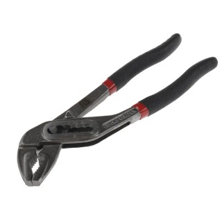 RS PRO 2-Piece Water Pump Plier 175mm Overall Serrated Jaw PVC Grip Chrome Vanadium Steel VDE 1000V Approved 847-3787