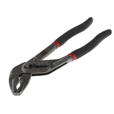 RS PRO 2-Piece Water Pump Plier 175mm Overall Serrated Jaw PVC Grip Chrome Vanadium Steel VDE 1000V Approved 847-3787