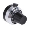 Arcol Ohmite 22 mm Black Aluminium Collet Knob Dial for 6.35 mm Circular Shaft ACD22 6.35-10