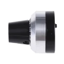 Arcol Ohmite 22 mm Black Aluminium Collet Knob Dial for 6.35 mm Circular Shaft ACD22 6.35-10