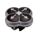 Eaton RMQ Titan M22 Series Black Momentary Push Button Head 22 mm Cutout Diameter IP66 286336 M22-D4-S-X7