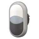 Eaton RMQ Titan M22 Series Black and White Momentary Oval Illuminated Push Button Head 22 mm Cutout IP66 216704 M22-DDL-WS