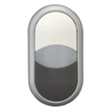 Eaton RMQ Titan M22 Series Black and White Momentary Oval Illuminated Push Button Head 22 mm Cutout IP66 216704 M22-DDL-WS