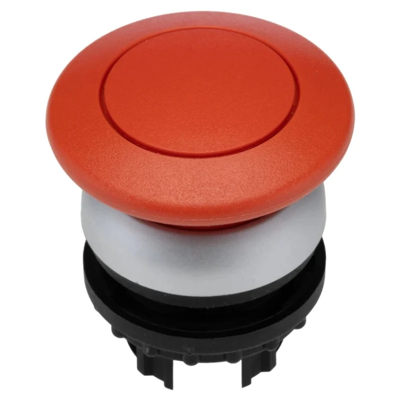 Eaton RMQ Titan M22 Series Red Momentary Mushroom Push Button Head, 22 mm Cutout, IP67 216714 M22-DP-R