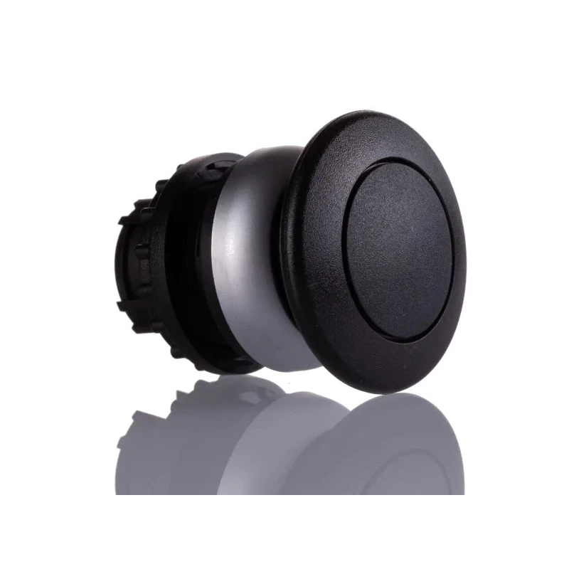 Eaton RMQ Titan M22 Series Black Momentary Mushroom Push Button Head 22mm Cutout Diameter IP67 216712 M22-DP-S