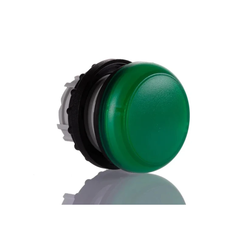 Eaton Green Pilot Light Head 22.5 mm Cutout Flush Mount Nylon Bezel IP67 IP69 IP66 216773 M22-L-G