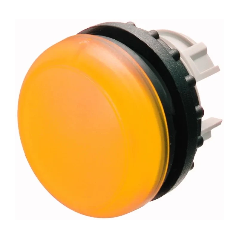 Eaton Yellow Pilot Light Head Flush Mount, 22.5 mm Cutout Diameter IP69K Rated 216774 M22-L-Y