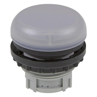 Eaton White Pilot Light Head 22.5 mm Cutout Flush Mount Nylon Bezel IP69K Germany 216771 M22-L-W