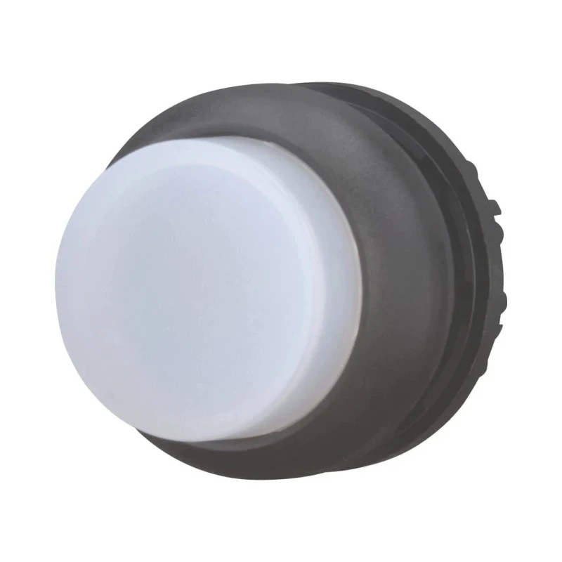 Eaton RMQ Titan M22 Series Illuminated Push Button Actuator, Panel Mount, 22 mm Cutout, White, IP67 IP69K 216791 M22S-DRLH-W