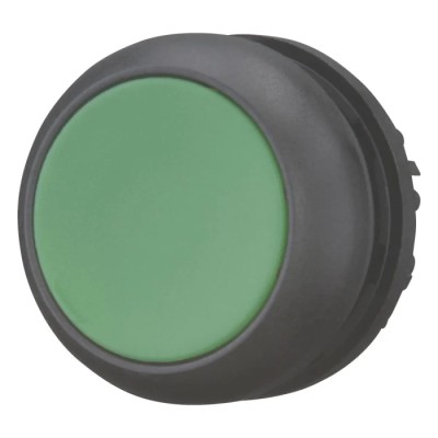 Eaton RMQ Titan M22 Series Maintained Push Button Switch Green 22 mm Cutout IP67 IP69K 30 V DC 216620 M22S-DR-G