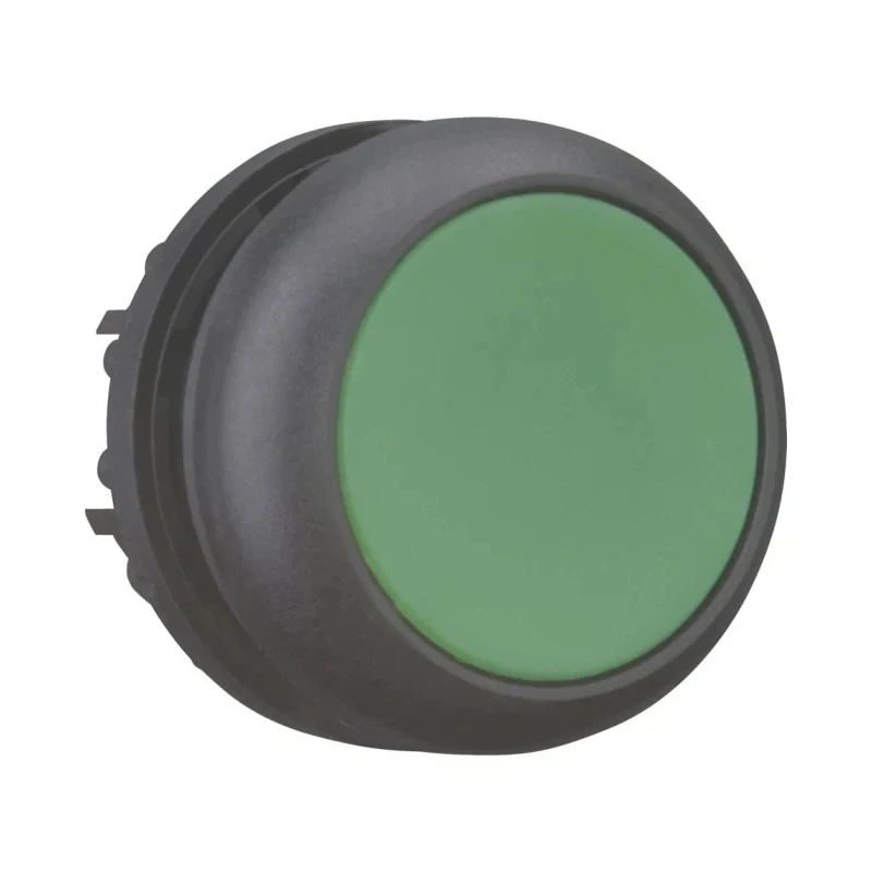 Eaton RMQ Titan M22 Series Maintained Push Button Switch Green 22 mm Cutout IP67 IP69K 30 V DC 216620 M22S-DR-G