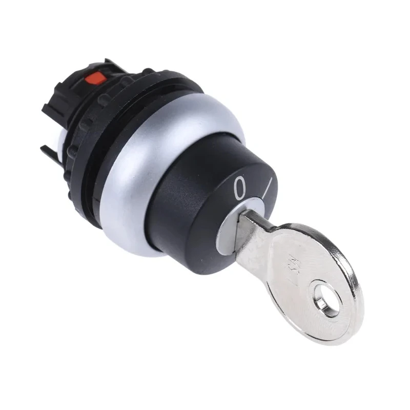 Eaton M22 2-Position Key Switch Head, Flat Key, Latching Operation, IP66, 22 mm Cutout 229092 M22-WRS-A1
