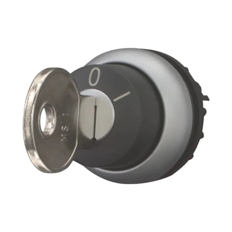 Eaton M22 2-Position Key Switch Head, Flat Key, Latching Operation, IP66, 22 mm Cutout 229092 M22-WRS-A1