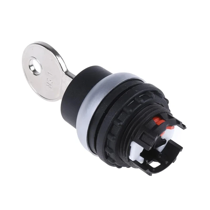 Eaton M22 2-Position Key Switch Head, Flat Key, Latching Operation, IP66, 22 mm Cutout 229092 M22-WRS-A1