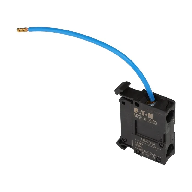 Eaton RMQ Titan M22 Series Resistor Element Light Block 42V AC/DC Screw Terminal 30mm Height 10mm Width 231078 M22-XLED60