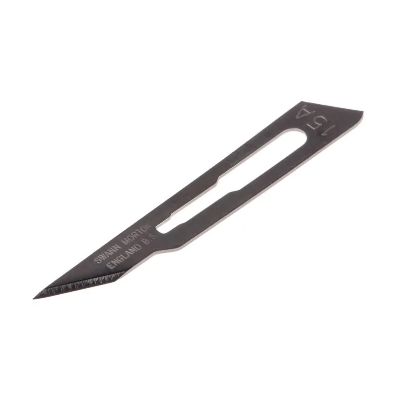 Swann-Morton Carbon Steel Scalpel Blade Blade Size 15A, 100 Pieces per Package 1120