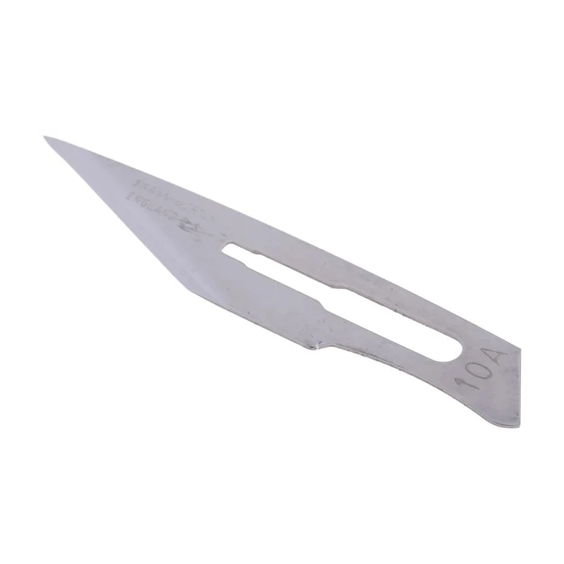 Swann-Morton Carbon Steel Straight Scalpel Blade 10A, 100 Pieces Package 1102
