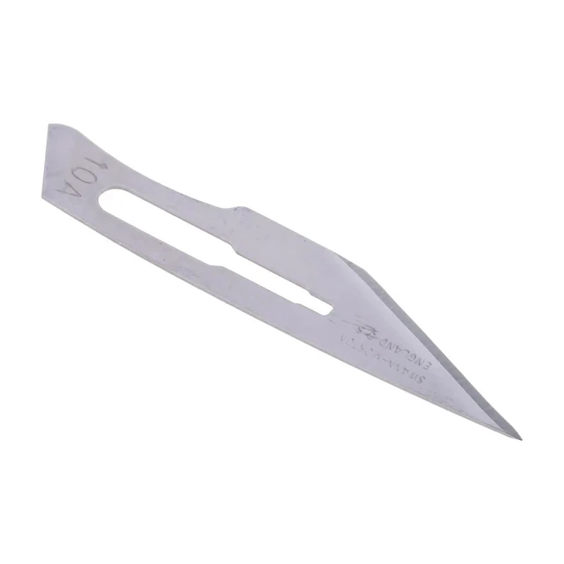Swann-Morton Carbon Steel Straight Scalpel Blade 10A, 100 Pieces Package 1102