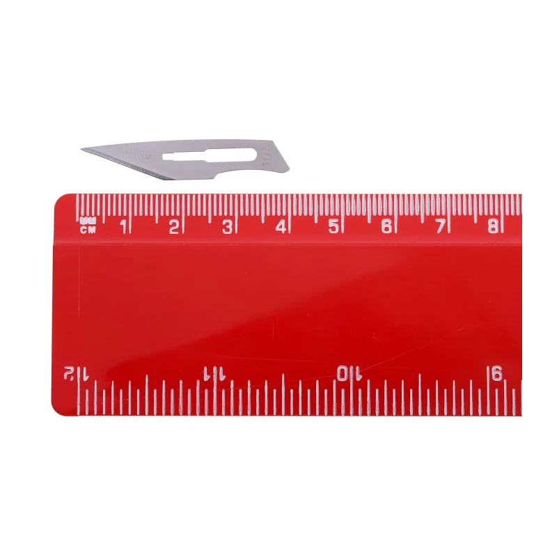 Swann-Morton Carbon Steel Straight Scalpel Blade 10A, 100 Pieces Package 1102
