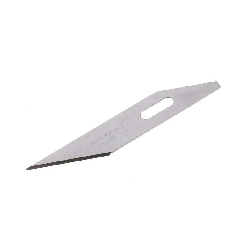 Swann-Morton Carbon Steel Flat Scalpel Blade No.1, Pack of 50 1241