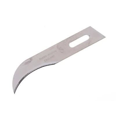 Swann-Morton Carbon Steel Curved Scalpel Blade No.3, 50 Pieces per Package 1243
