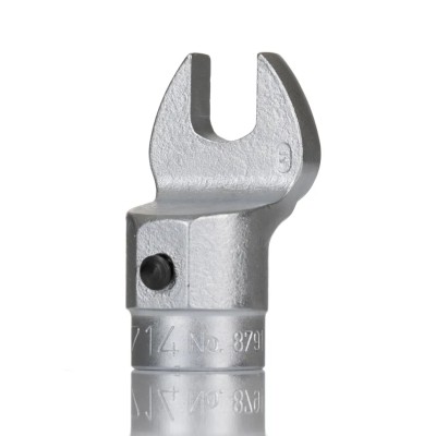 Gedore Torque Wrench Insert Spanner Head 9 x 12 mm Insert Size, 14 mm Size, Chrome Finish, Vanadium Steel Material 7710310
