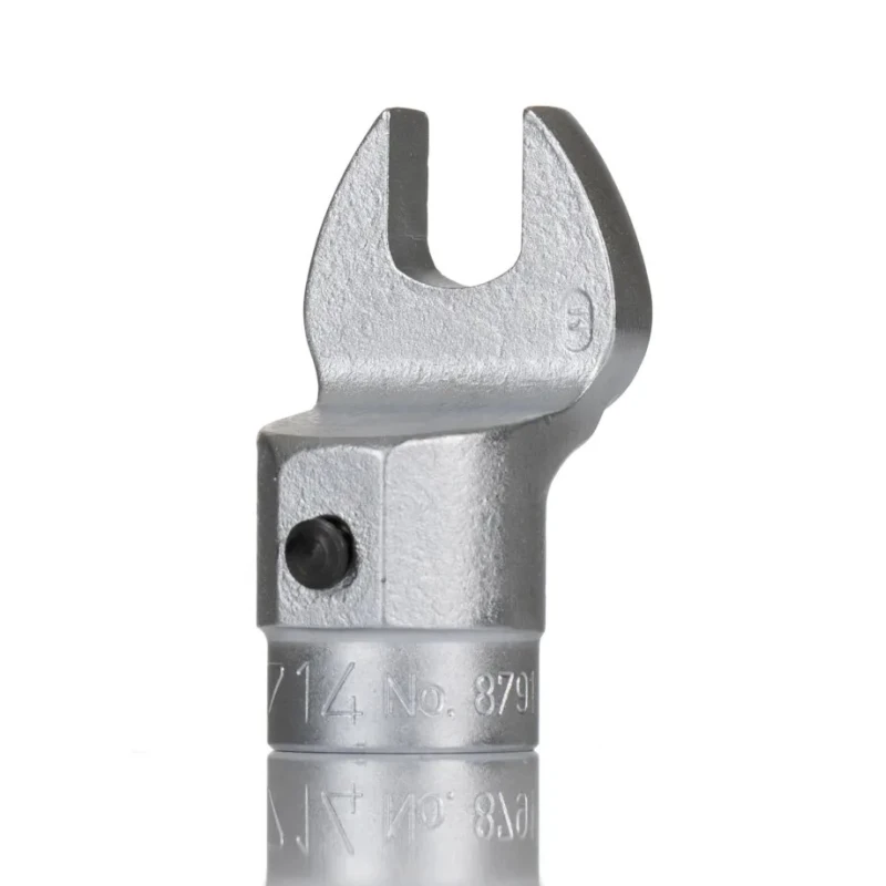 Gedore Torque Wrench Insert Spanner Head 9 x 12 mm Insert Size, 14 mm Size, Chrome Finish, Vanadium Steel Material 7710310