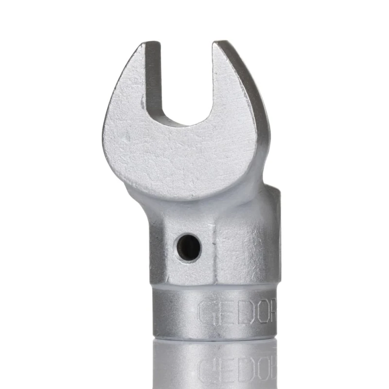 Gedore Torque Wrench Insert Spanner Head 9 x 12 mm Insert Size, 14 mm Size, Chrome Finish, Vanadium Steel Material 7710310