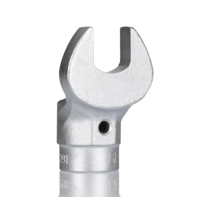 Gedore Open Ended Insert Spanner Head, 9 x 12 mm Insert Size, 17 mm Size, Chrome Finish, Vanadium Steel 7710740