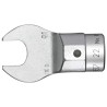Gedore Open Ended Insert Spanner Head, 9 x 12 mm Insert, 36 mm Size, Chrome Finish, Vanadium Steel 7707600